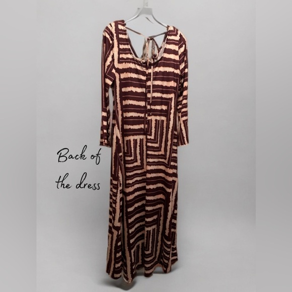 NWT Women’s Bohemian Style Casual Maxi Beach Dress Multi Color Size M - Picture 5 of 7